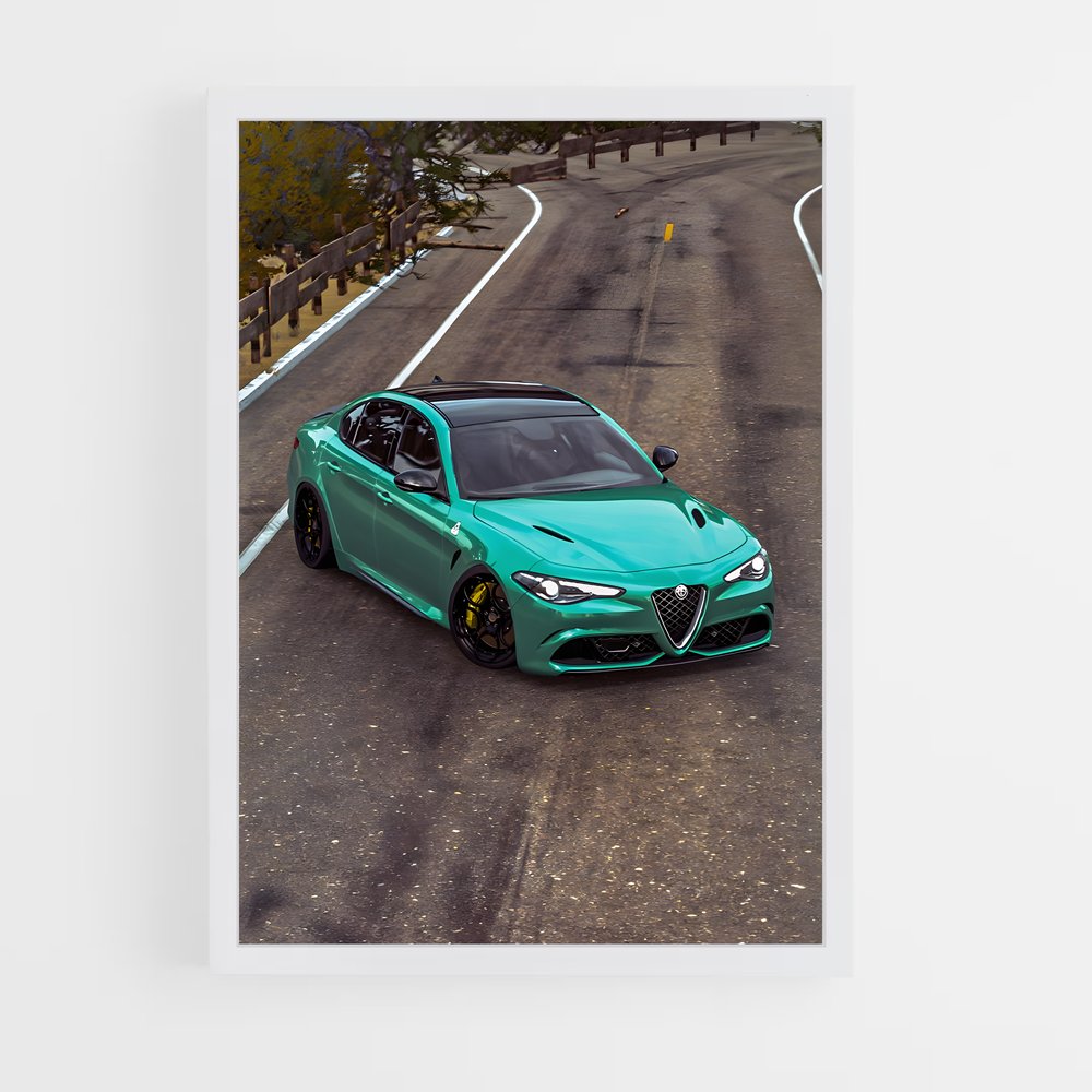 Poster Giulia Powerhouse – affiche Alfa Romeo (vue 3)